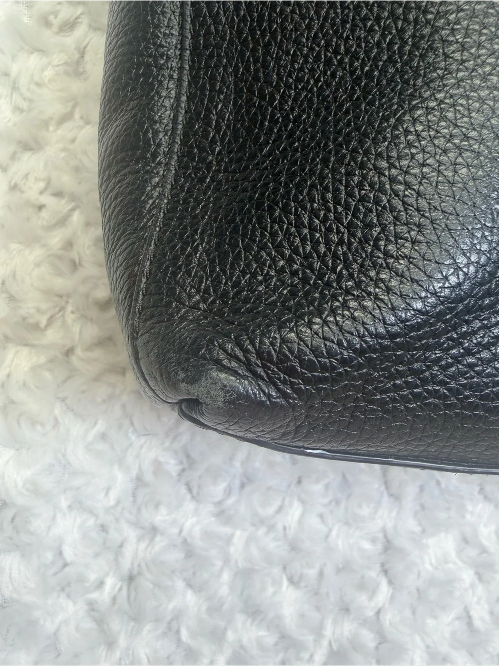 KATE SPADE Black soft Pebbled Leather Shoulder Hobo